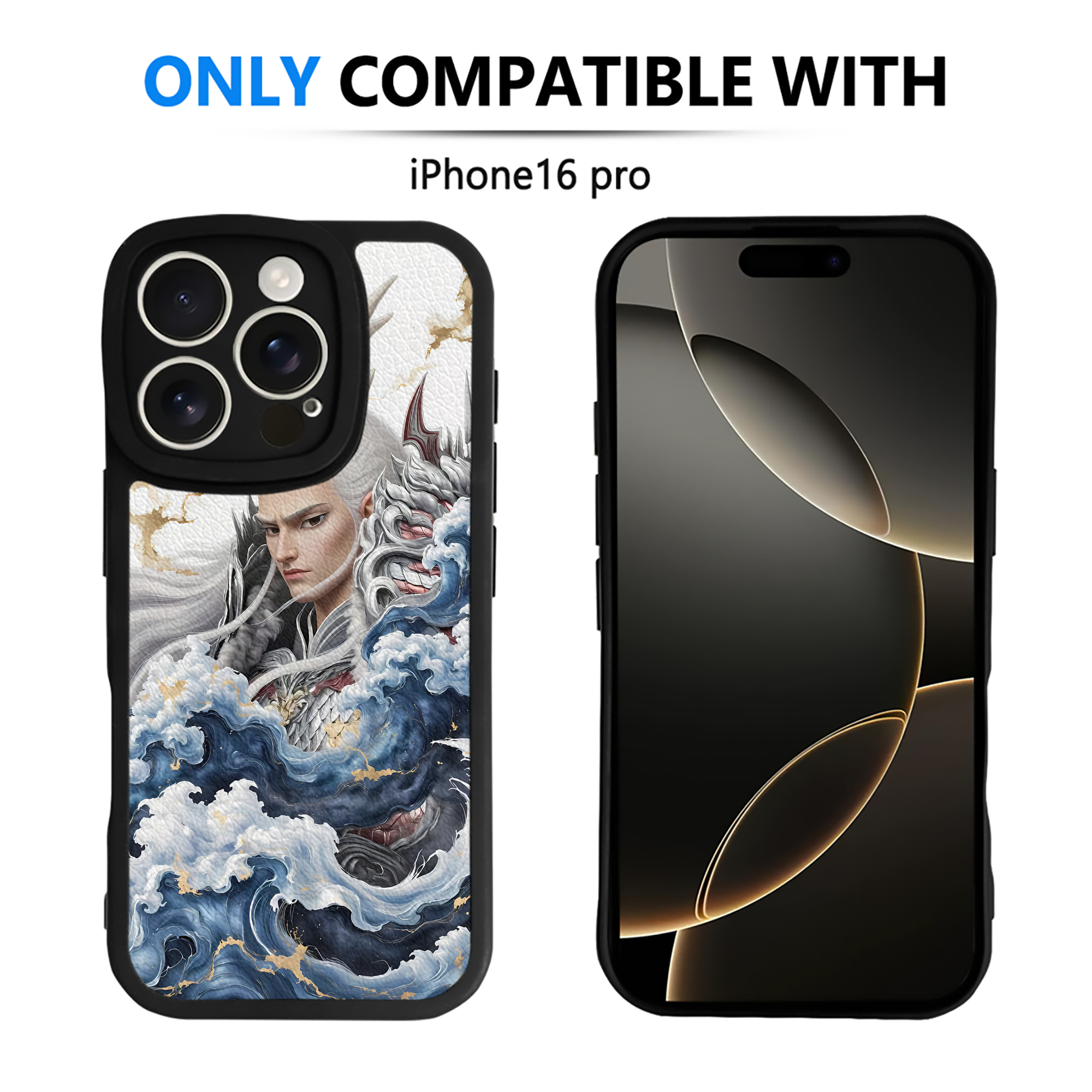 （画像用） Ne Zha 2 ナタ 魔童の大暴れ 【iPhone 16シリーズ対応】シリコンスマホケース（レザー調） 材質：シリコン